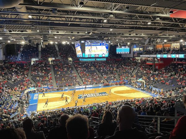 Fans attend the opening game of March Madness 2022, which took place in Dayton, Ohio.