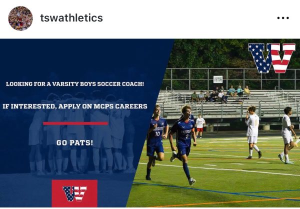 @tswathletics posts a job application for prospective coaches on Instagram. They can apply on the MCPS careers website.