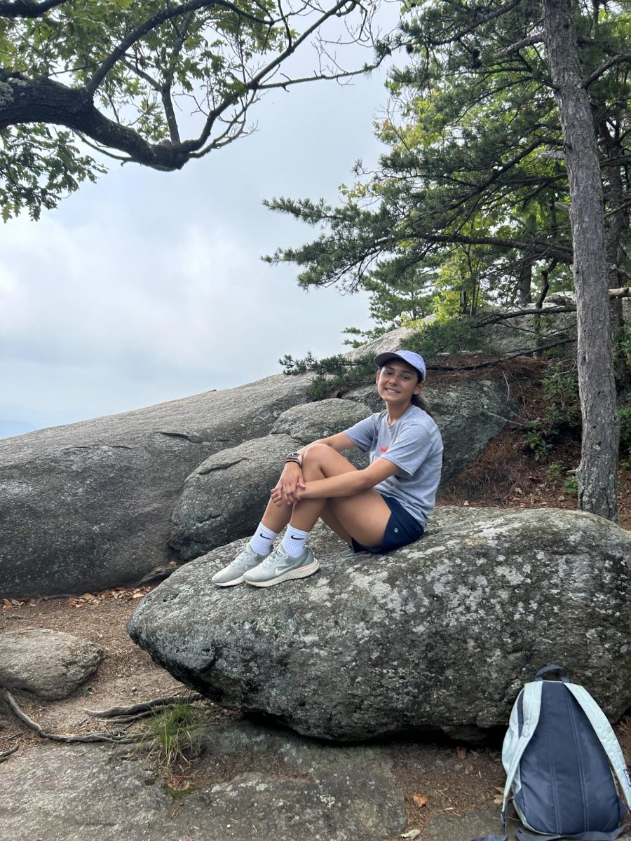 Senior Mia Silbert enjoys her favorite hike, Old Rag. 