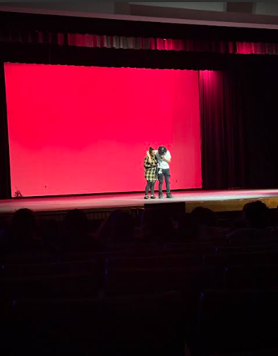 Junior Zion Allen, under the stage name Laida, performs in front of the WGT crowd alongside his mom.