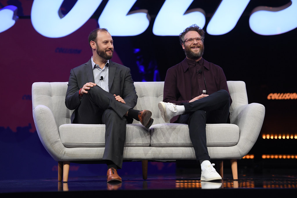 Directors Seth Rogen and Evan Goldberg discuss their new show "The Studio" on Apple TV.