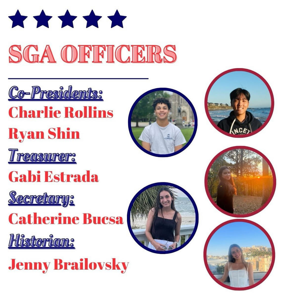 After campaigning and voting concluded, the polls were counted and the SGA officers for the 2025-2026 school year were announced. Each of these officers experienced the application and interview process to be accepted into the class and will strive to make an impact on the school as student leaders.