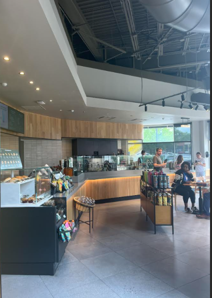 The Starbucks in Fallsgrove is where students get their favorite cold brew and coffee before the first period bell.