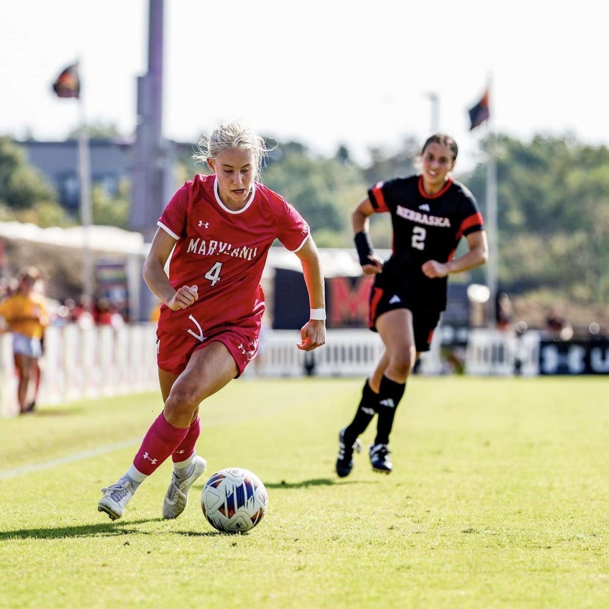 On Oct. 13, 2024, Wootton alum and current University of Maryland soccer team member Kate Hawley and her team take a 2-0 win over the University of Nebraska. Hawley said she strove to have a smooth transition from high school to collegiate soccer.