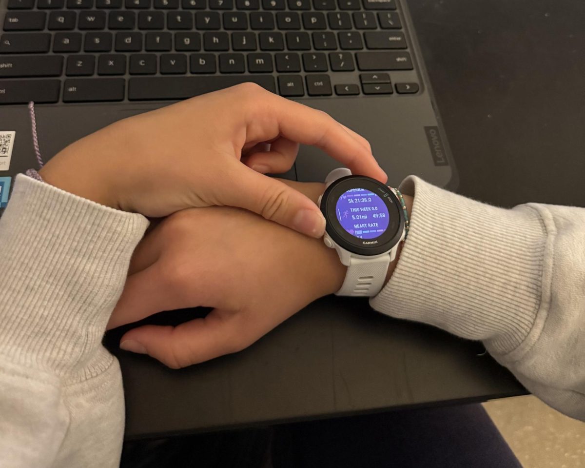 Freshman Keira Winn said the benefit of smartwatches go beyond their looks. "I have the Garmin Forerunner 55 and I love it because it tracks all of my different activities," Winn said.