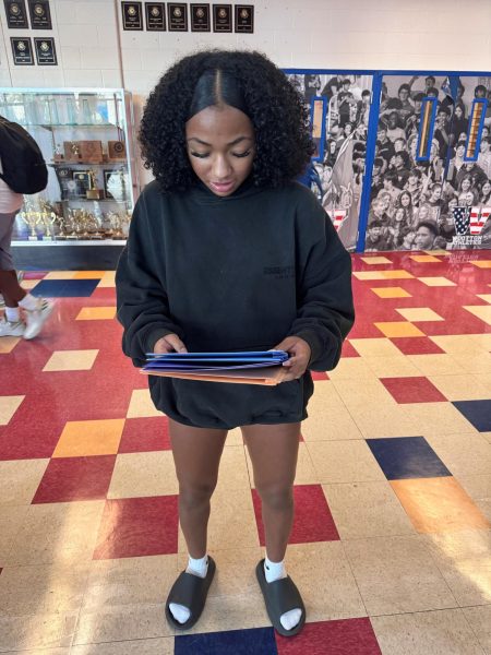 Junior Ava Nieto rushes to complete all her classwork before the deadlines. “I feel like the deadlines are so much more challenging to reach especially because of my workload,” Nieto said. Photo courtesy Ava Nieto