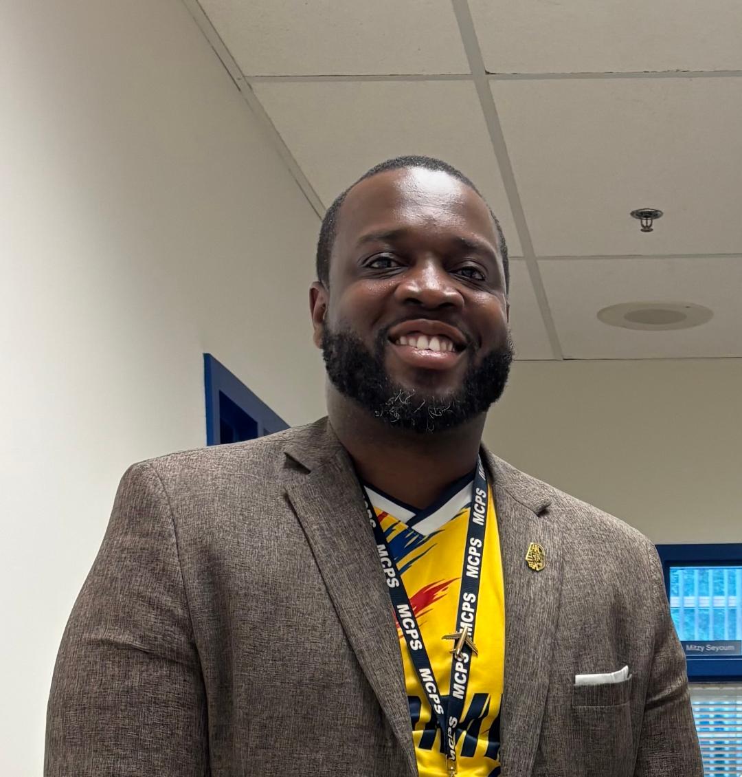 Principal Dr. Joseph Bostic before school starts on the morning of Sept. 22.