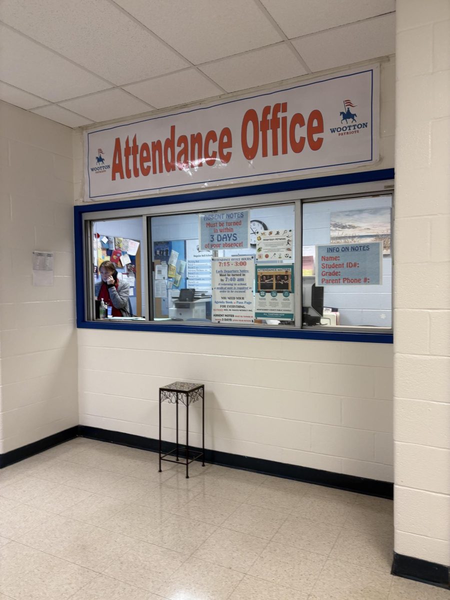 The attendance office is located at the front of the school near the office. Office administrator Marie Vincenty works in the attendance answering phone calls. Signs remind students that they must submit absence notes within three days to be marked excused.  "The signs by the attendance office are helpful to understand the policies of notes and absences," junior Ashley McGuinness said.