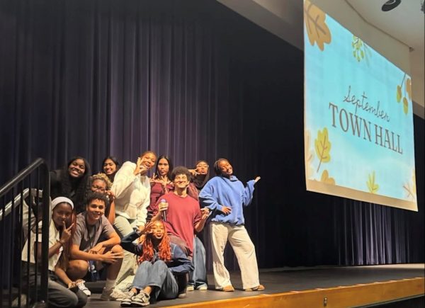 The new townhall structure was created at the request of student leadership, who plan the gatherings with input from administration. Photo courtesy Catherine Bucsa