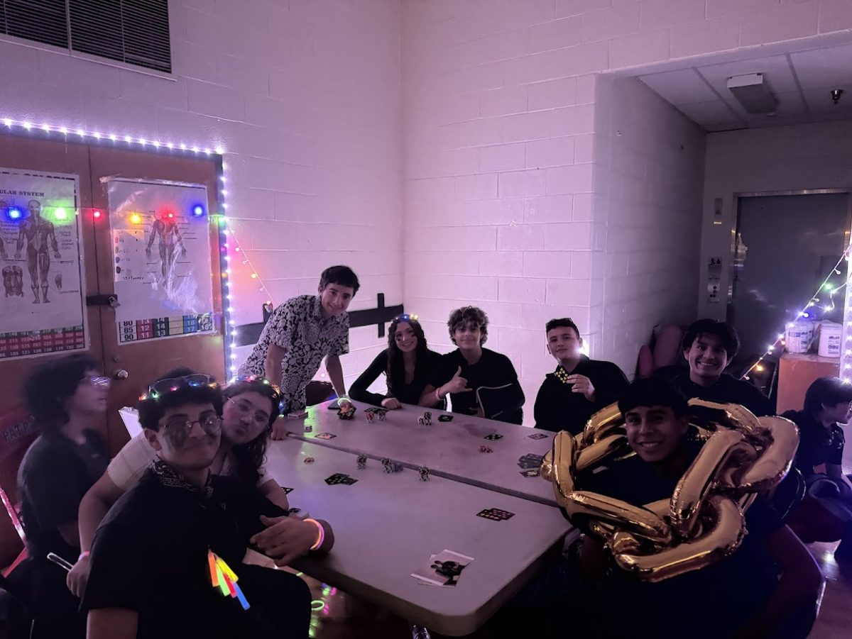 Students gather in the yoga room to play poker with friends at Gloco on Oct. 10. Photo courtesy Jenny Brailovsky