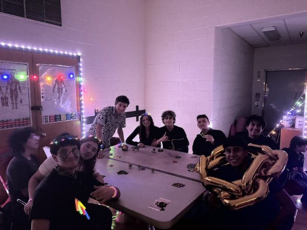 Students gather in the yoga room to play poker with friends at Gloco on Oct. 10. Photo courtesy Jenny Brailovsky