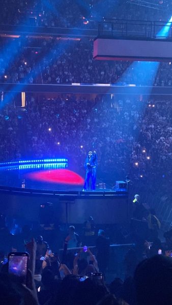 Bad Bunny performs at Capital One Arena in Washington, D.C. on April 9, 2024. "This concert showed me truly that Bad Bunny can control a crowd, and this will forever be a core memory for me," Daniel Yaya said. Photo by Daniel Yaya