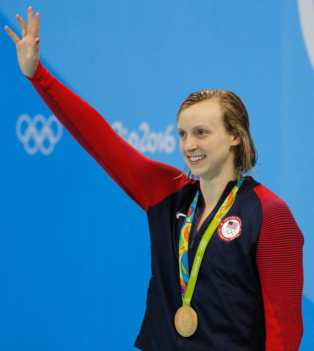 On December 14, 2025, Katie Ledecky became the first woman to break 15 minutes in the 1650-yard freestyle at the inaugural Katie Ledecky Invite at the University of Maryland’s Eppley Center. Ledecky grew up swimming for the Nation’s Capital Swim Club and her last meet at this facility came 10 years prior, resulting in an American record in the 1,000 yard freestyle (8:59.65). "Katie Ledecky 2016e" by Fernando Frazão/Agência Brasil is licensed under CC BY 3.0