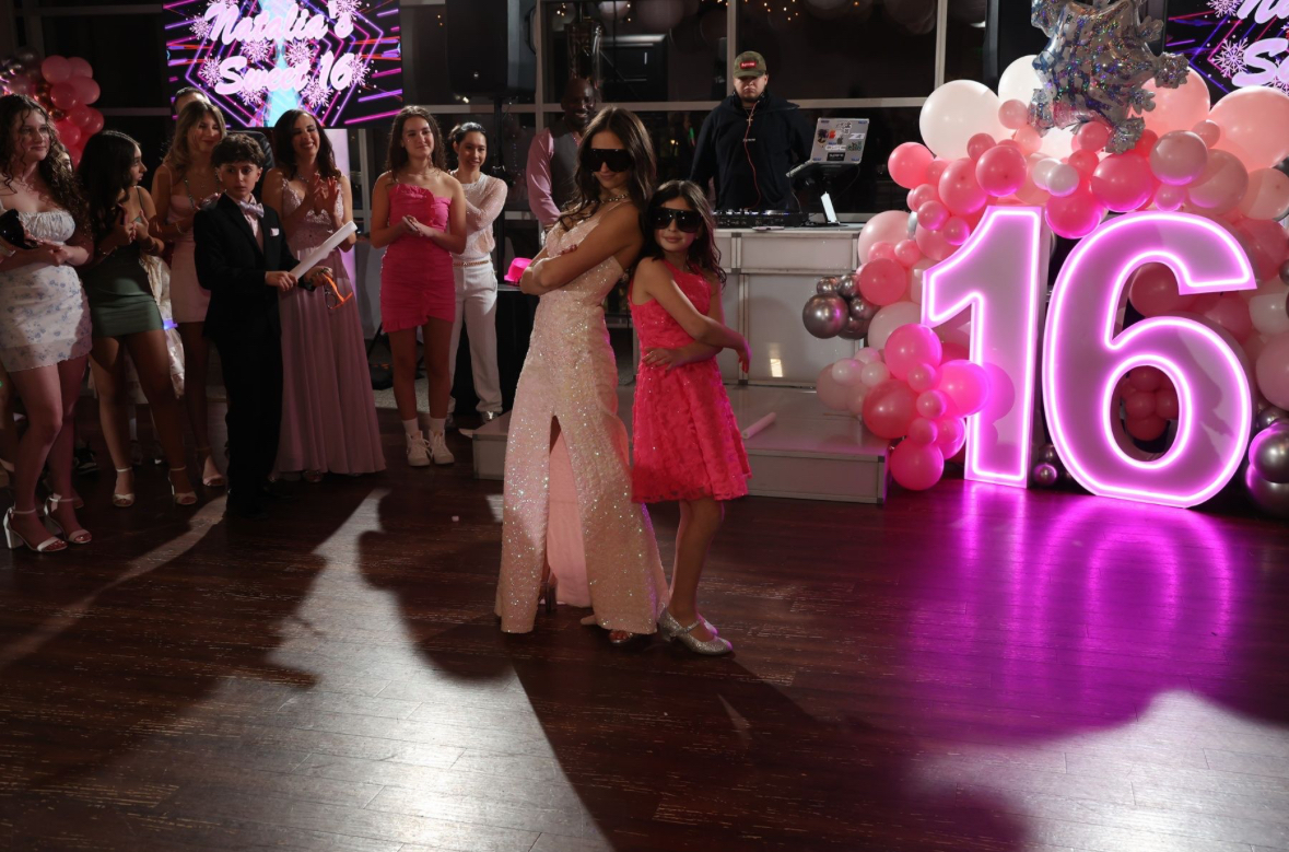 Sophomore Natalia Rodman stills as her birthday dance comes to an end. For two months, Rodman and the girl she babysits choreographed and practiced a dance to celebrate her special day. "We practiced this for two months straight, and it was so worth it," Rodman said. Photo courtesy Natalia Rodman