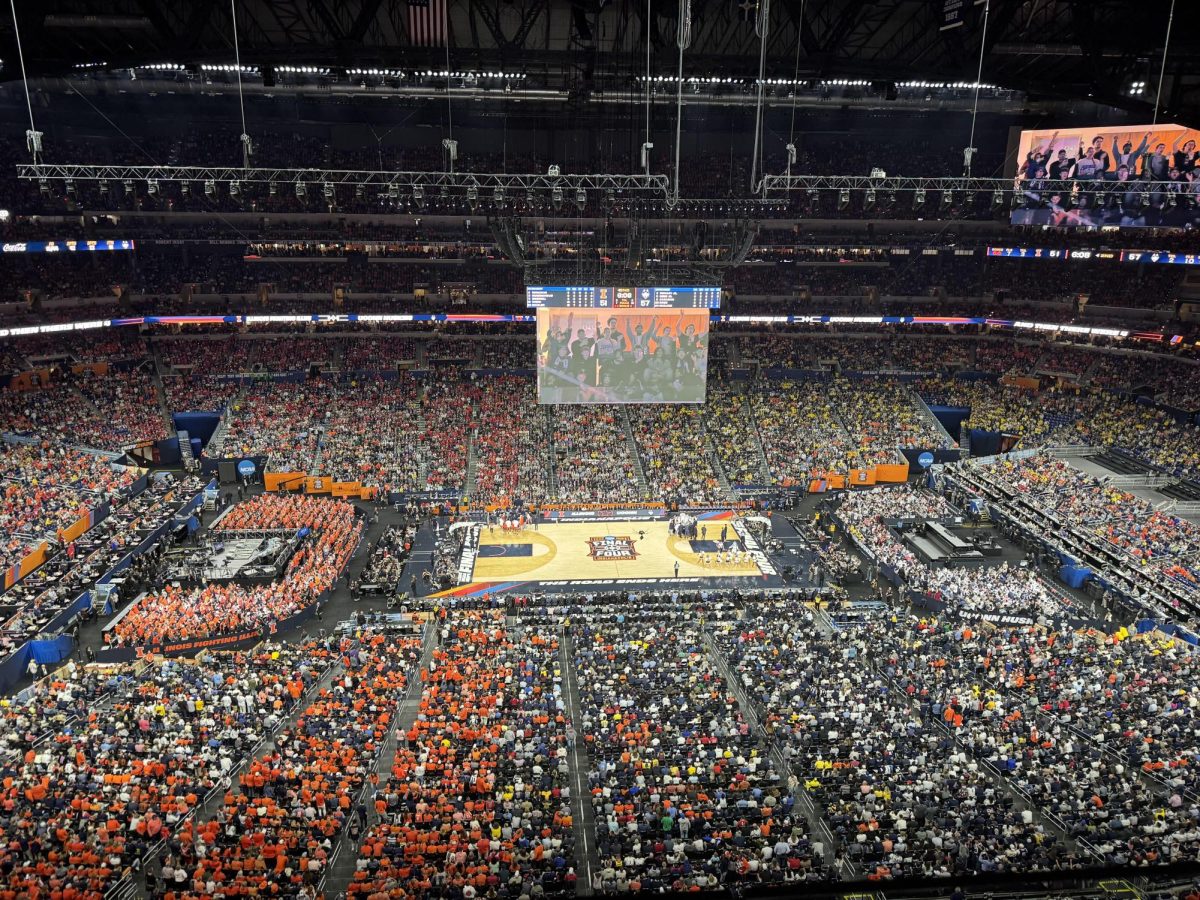 The University of Connecticut defeats the University of Illinois 71-62 on April 4 in the semifinals of the 2026 NCAA Men’s Basketball Tournament. The University of Connecticut would later go on to lose to the University of Michigan in the championship game on April 6. Photo by Jonas Klein