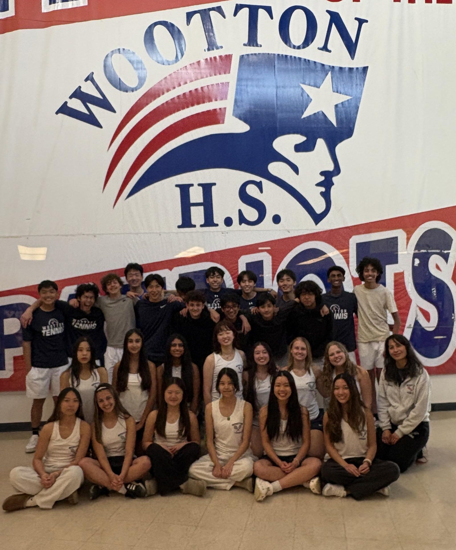 Boys' and girls' tennis come together on Media Day in preparation for the season. Photo courtesy Veronica Chunikhin