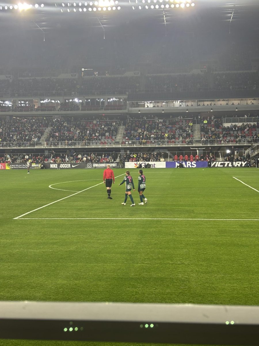 Midfielder Hal Hershfelt and forward Trinity Rodman exit the field after a 1-0 loss to the Portland Thorns in the Spirit’s 2026 home opener at Audi Field. Both have recovered from recent injuries, with Hershfelt hurting her ankle in last season’s championship loss and Rodman dealing with lingering back issues over the past couple seasons, as well as recently returning from an MCL strain. The pair were critical to the team’s championship appearances in 2024 and 2025, and will look to make an impact as the Spirit try to make another deep playoff run this year.