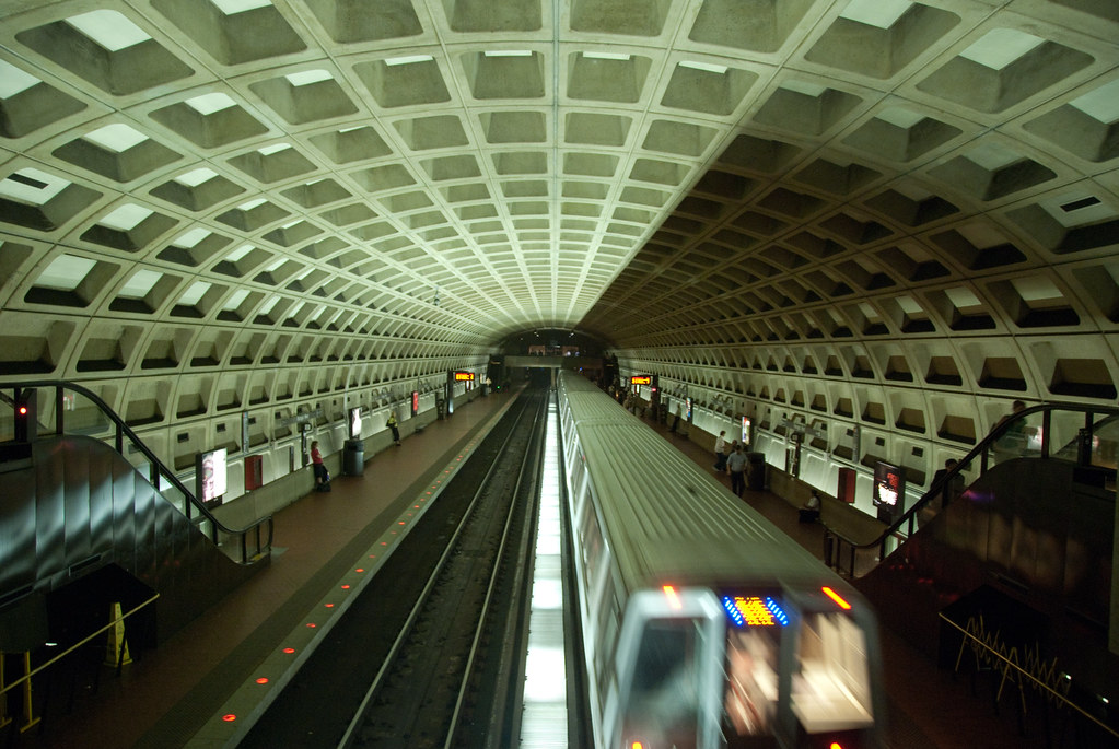 Washington D.C.'s Metro system is an example of one of America's 31 commuter rail systems in the midst of a country-wide public transportation crisis. Following significant decreases in funding, steep fall of ridership and increased fares, public transportation has not been the same in recent years. "Washington DC Metro" by Mark Fischer is licensed under CC BY-SA 2.0.