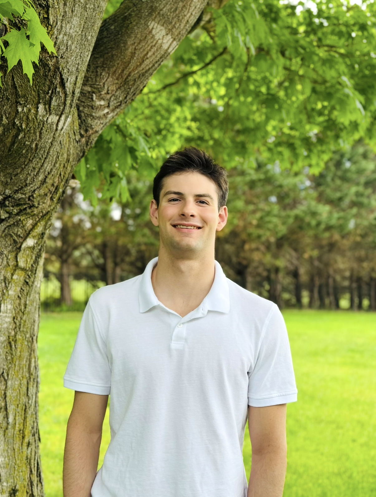 Senior Jack White will be attending Denison University in the fall, where he will swim and study journalism. Photo by Virginia White