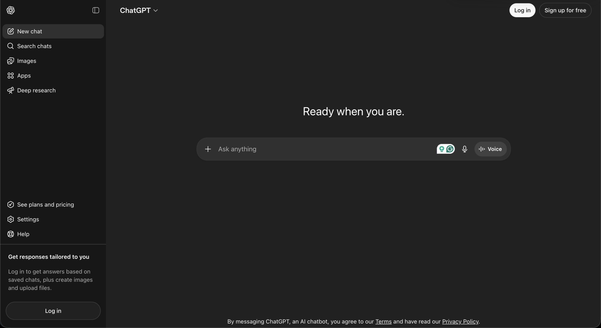 A screenshot of OpenAI's generative AI model ChatGPT in a browser. Despite its potential use for cheating, the site is not blocked on school Google accounts. “It's upsetting to me, the way students use AI during school,” English teacher Rachel Wilsdorf said.