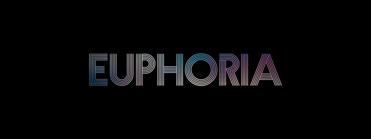 "Euphoria" is a teen drama series created by Sam Levinson. It’s about a group of high school students struggling between love and identity.  Although not entirely accurate, this show depicts the cruel reality behind teenagers in society. This photo displays the title and logo of the series. Season 3 is currently airing. "Euphoria sigla" by MicheleLF is licensed under CC BY 4.0.
