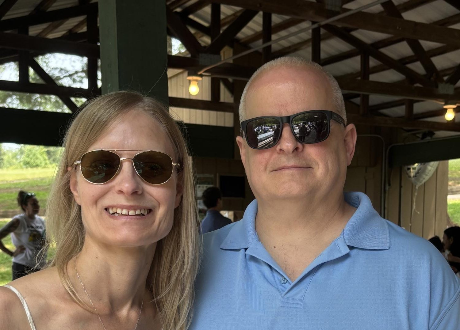Teachers Jen and Kraig Bauer attend their daughter's eighth grade promotion party in Smokey Glen. Photo courtesy Jen Bauer